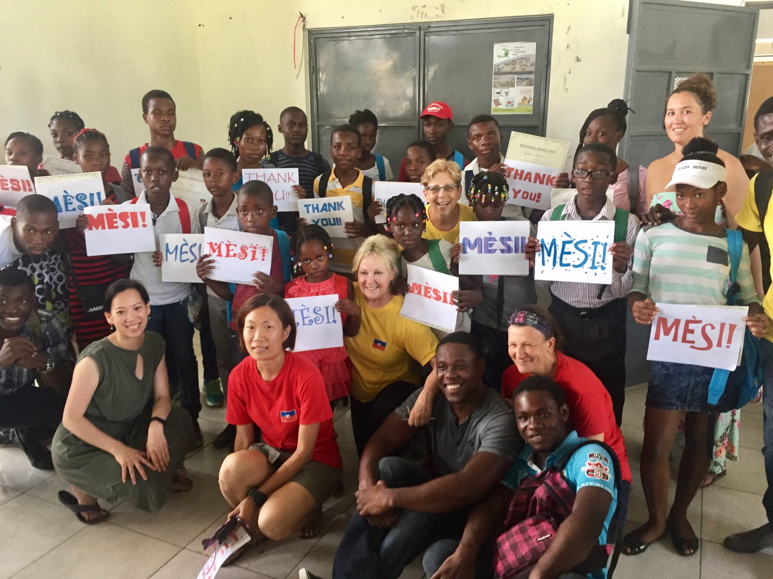 Another Haiti group with children and supporters